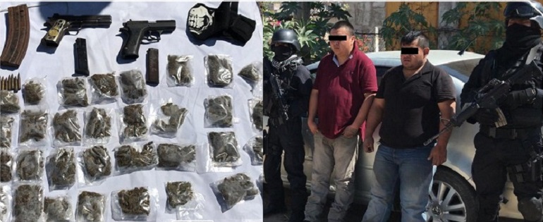 Detienen a dos hombres con armas, drogas y un vehículo en Chilpancingo ...